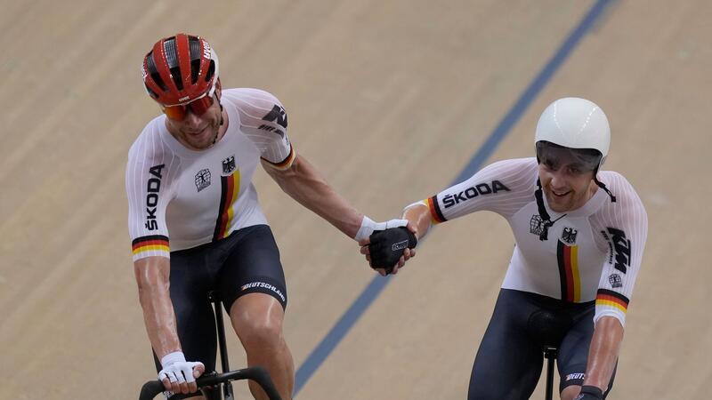 Kluge/Reinhardt erneut Madison-Europameister Roger Kluge (l) und Theo Reinhardt gewannen zum dritten Mal in Serie den Madison-EM-Titel.
