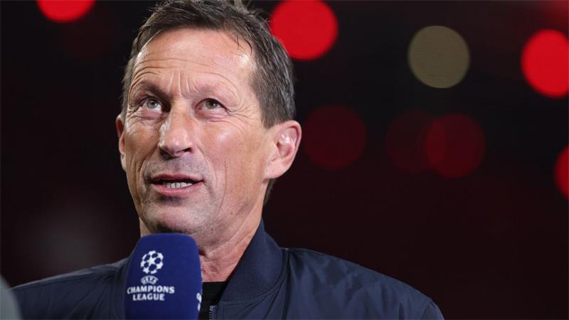 Roger Schmidt, Head of Global Soccer Red Bull, ist erstmals in neuer Funktion bei einem Spiel in Leipzig.