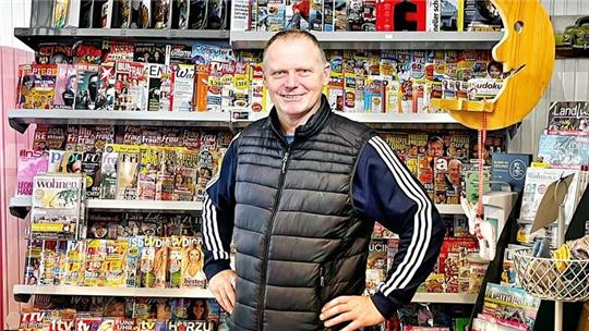 Rolf Michel in seinem Kiosk an der Harsefelder Straße in Stade,