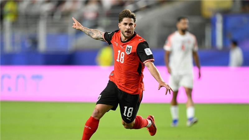 Werder-Profi Schmid trifft bei Österreichs Sieg gegen Jordanien Romano Schmid hatte nach 20 Minuten Grund zur Freude.