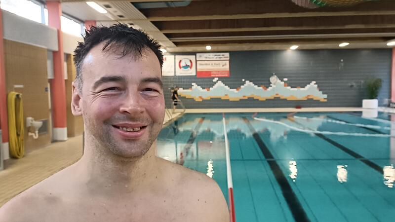 Ronny Reimann schwamm auch mehr als 100 Bahnen.