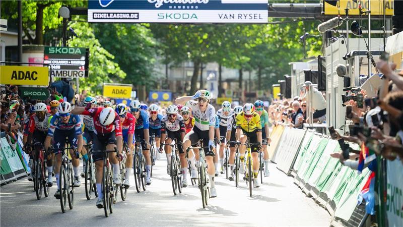 Rory Townsend (5.v.r.) siegte im vergangenen Jahr bei den Cyclassics. (Archivbild)