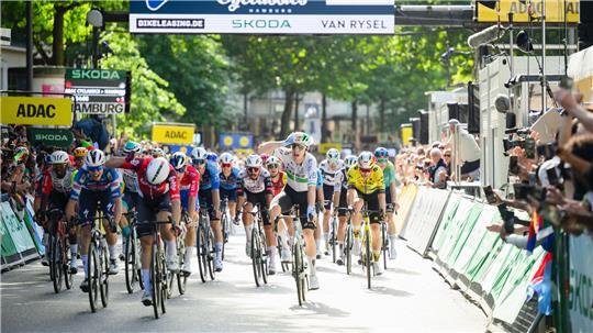 Rory Townsend (5.v.r.) siegte im vergangenen Jahr bei den Cyclassics. (Archivbild)