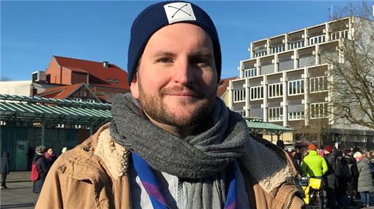 Ruben Pampoukidis ruft unter dem Motto „Liebe ist stärker als Hass“ zur Demo am Sonnabend, 3. Februar, auf.