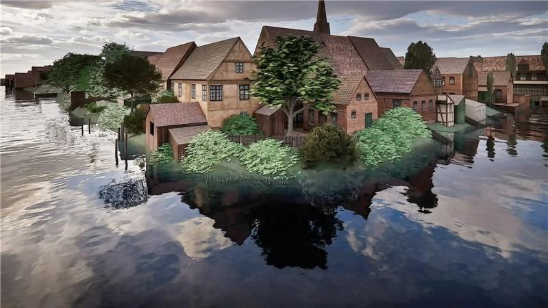 Hexenprozesse: Diese Buxtehuder Zeitreise löst ein spannendes Rätsel Rückansicht auf den Stavenort um 1900.