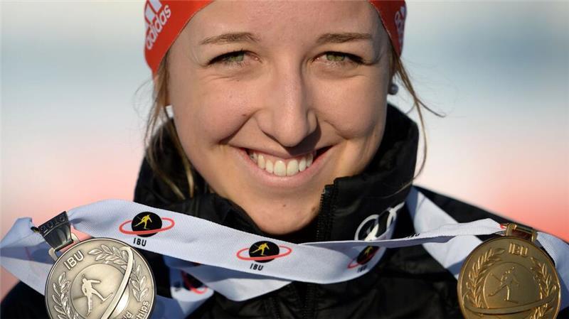 Der Gold-Traum von Franziska Preuß: „Unantastbar“ zur WM Rückblick: Schon 2015 gewann Franziska Preuß zwei WM-Medaillen.