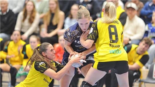 Rückraumspielerin Johanna Andresen: „Alle sind mit dem Kopf voll dabei. Wir wollen diesen Sieg.“