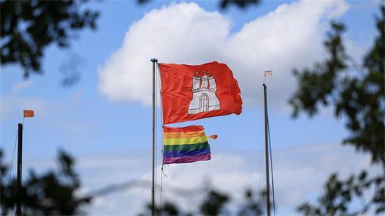Rund 250.000 Menschen werden am Samstag in Hamburg zu einer Demonstration unter dem Motto „Solidarisch queer. Haltung zeigen!“ erwartet. (Archivbild)