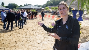 Rund 90 geladene Gäste kamen zum Beach-Saison-Opening des BSV in die Sandkuhle von Rischkau.