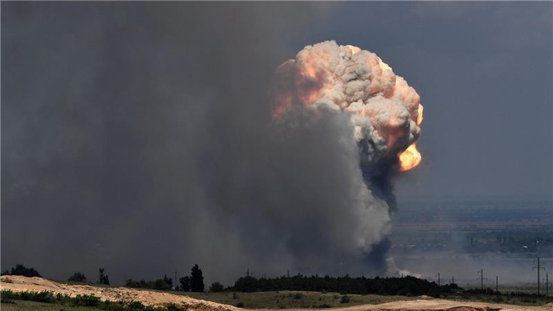 Explosionen in großem Munitionslager östlich von Moskau Russische Arsenale gehören zu den Hauptzielen ukrainischer Angriffe - im jüngsten Fall soll aber fahrlässiger Umgang mit Munition an den Explosionen schuld sein. (Archivbild)