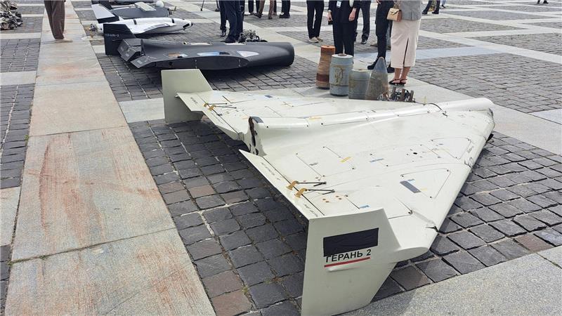 Russische Kampfdrohnen greifen täglich Ziele in der Ukraine an. (Archivbild)