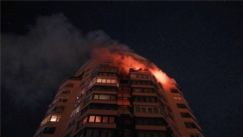 Russland überzog die Ukraine in der Nacht erneut mit Luftangriffen. 