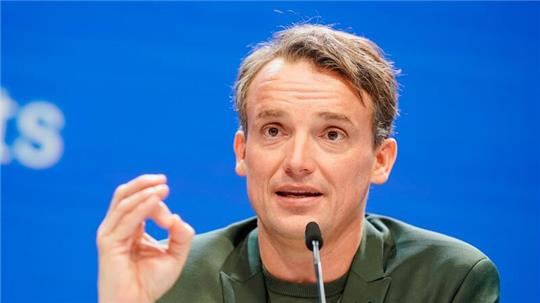 SAP-Vorstandschef Christian Klein bei der Bilanzpressekonferenz in Walldorf.