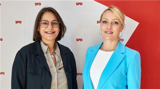 SPD-Fraktionschefin Serpil Midyatli (links) und DGB-Nord-Chefin Laura Pooth sind sich einig. (Archivbild)
