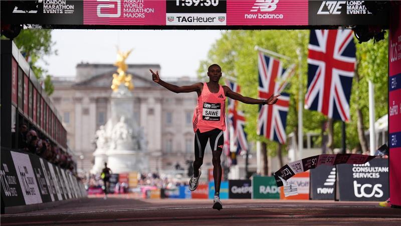 Sabastian Sawe lief überraschend einen Marathon-Weltrekord in London.