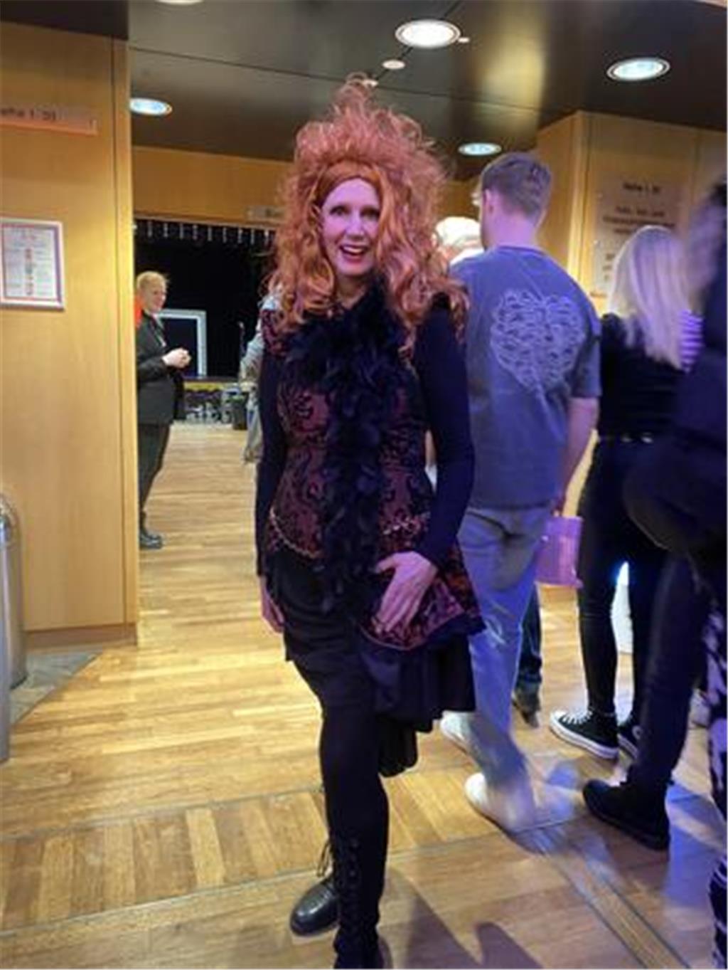 Sabine Trzeciak ist sich nicht sicher, ob alle im Publikum wissen, worauf sie si...