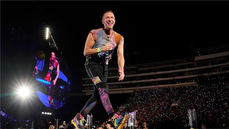 Sänger Chris Martin von Coldplay kümmert sich um die Halbzeitshow beim WM-Endspiel nahe New York am 19. Juli. (Archivbild)