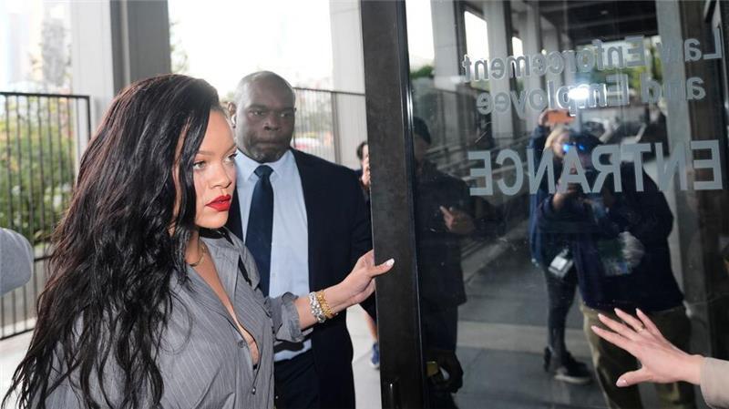 Sängerin Rihanna wohnte der Urteilsverkündung bei. 