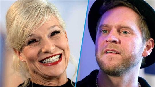 Sängerin und Moderatorin Ina Müller war zwölf Jahre lang mit dem Musiker Johannes Oerding liiert. Montage: Marcus Brandt/Swen Pförtner/dpa/fe