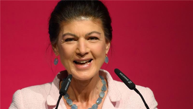 Sahra Wagenknecht wurde beim Parteitag bejubelt.