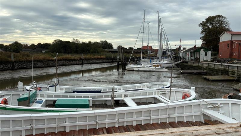 Nach 46 Jahren sagt Erika Hatecke Tschüss – Aber sie hat noch einiges vor Saisonende: Der Freiburger Hafen ist derzeit voller Schiffe, die noch bei Hatecke eingelagert werden.