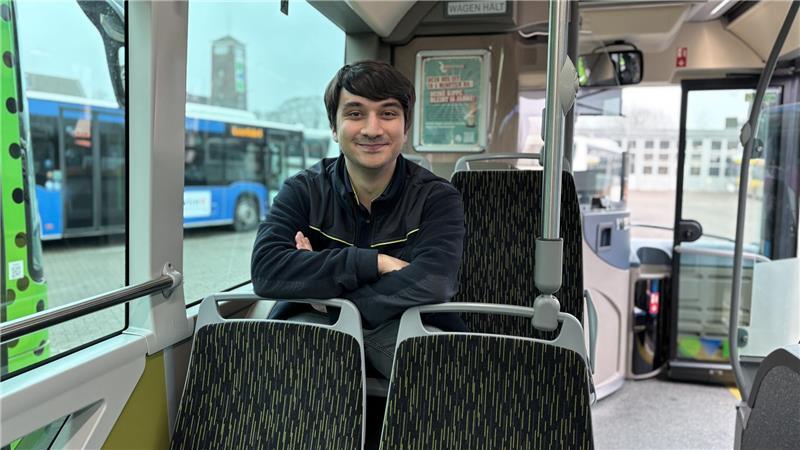 Samir Behlmer ist schon als Kind gern Bus gefahren.