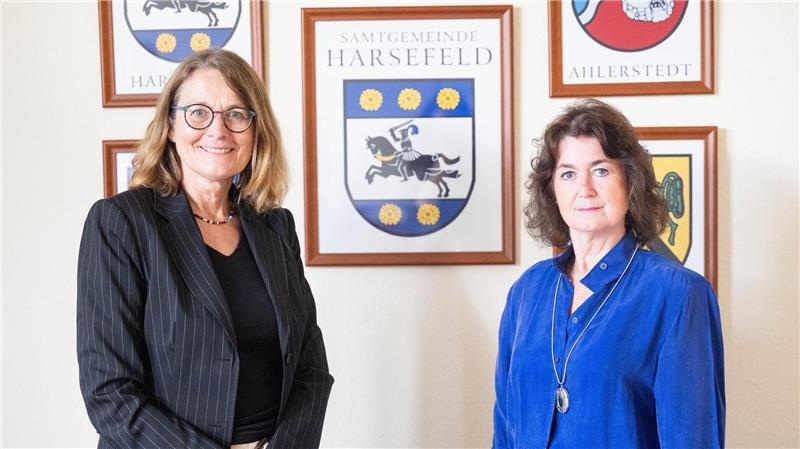 Ein Jahr nach der Jugendbande: Was seitdem in Harsefeld passiert ist Samtgemeindebürgermeisterin Ute Kück (links) und Susanne de Bruijn, Bürgermeisterin des Flecken Harsefeld.