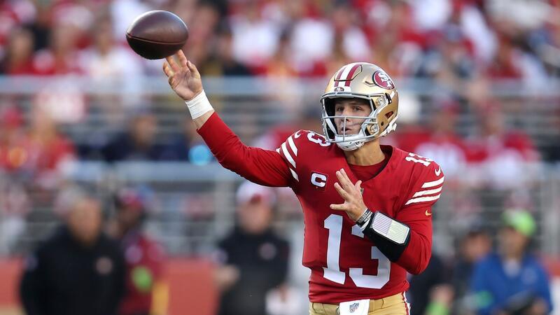 Purdys NFL-Märchen: Vier Touchdown-Pässe San Francisco 49ers Quarterback Brock Purdy (13) spielt einen Pass.