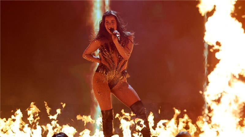 Sarah Engels singt ihren ESC-Hit „Fire“.