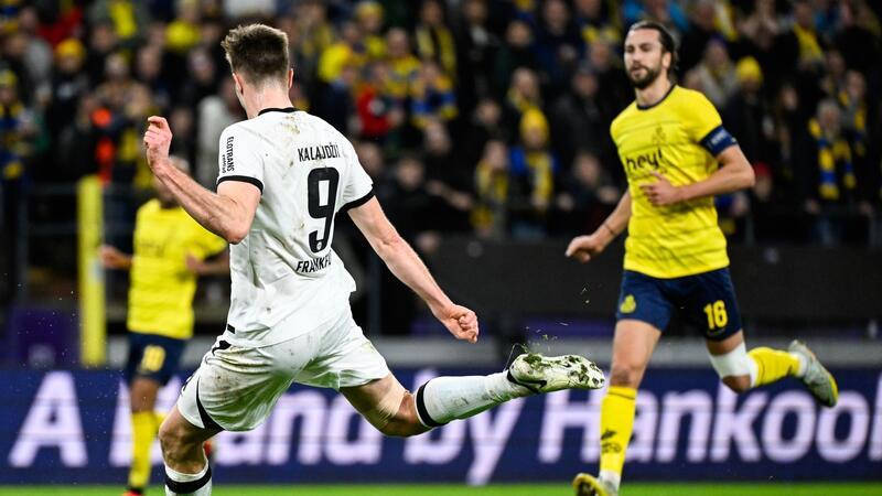 Eintracht Frankfurt verspielt Sieg bei Saint-Gilloise Sasa Kalajdzic traf zum ersten Mal für die Eintracht.