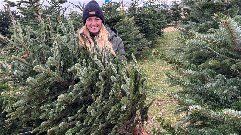 Saskia Blümel betreibt einen Weihnachtsbaumanbaubetrieb in Moisburg und ist Geschäftsführerin des Verbands natürlicher Weihnachtsbaum.