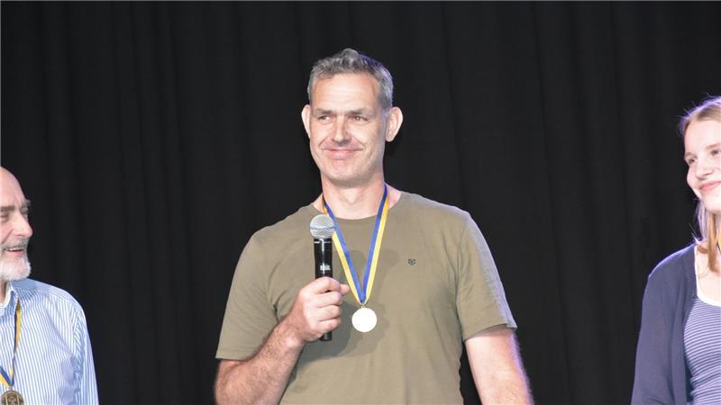 Die Stadt Buxtehude ehrt ihre besten Athletinnen und Athleten Schaffte mit seinen Sperr einen Wurf von fast 60 Metern: Olaf Schumann.