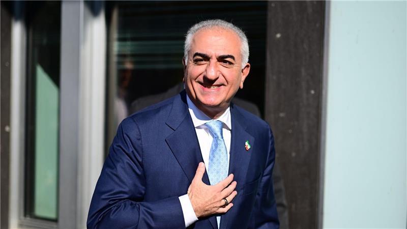 Schah-Sohn Reza Pahlavi besucht Berlin. 