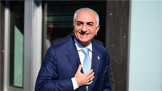 Schah-Sohn Reza Pahlavi besucht Berlin. 