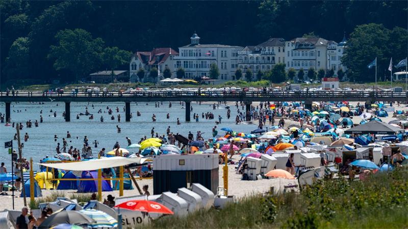 Schattenspende Strandkörbe sind gefragt.