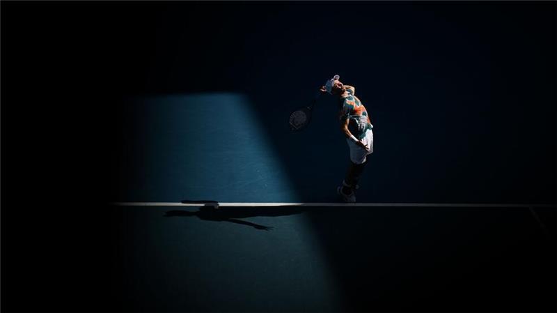 Schattenspiele - Dominik Koepfer bei den Australian Open