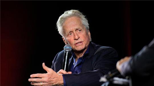 Schauspieler Michael Douglas bei einem Publikumsgespräch 2023 in Cannes.