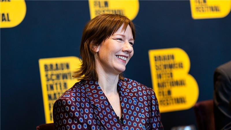 Schauspielerin Sandra Hüller beim Braunschweig International Film Festival: Sie wurde dort als Stargast mit dem Hauptpreis ausgezeichnet. (Archivbild)