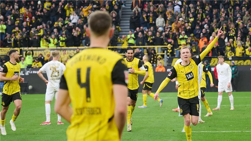 BVB schöpft Mut und mahnt: Hoffnung auf Europa-Schlussspurt Schlotterbeck auf Beier: Der Abwehrchef und der Stürmer glänzten.
