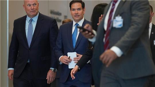 Schlug bei seinem ersten Nato-Treffen in Brüssel einen vergleichsweise moderaten Ton an: US-Außenminister Marco Rubio.