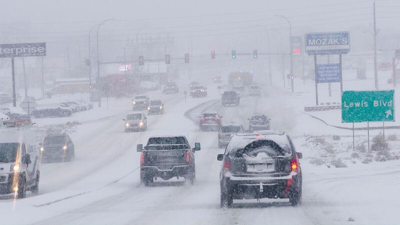 Schneefall im US-Bundesstaat Iowa.