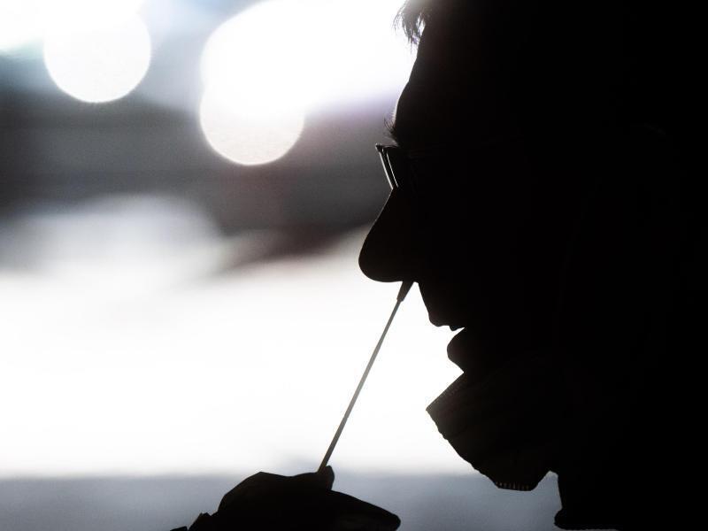 Schnelltest auf das Coronavirus. Foto: Julian Stratenschulte/dpa