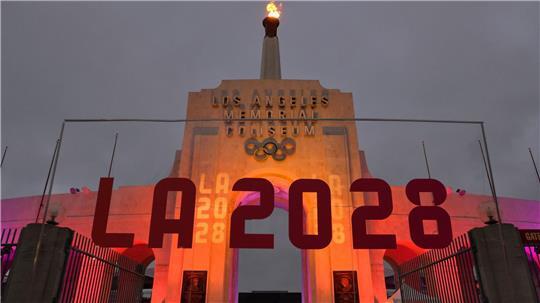 Schon am ersten Wettkampftag soll es im Los Angeles Memoral Coliseum bei den Frauen um Gold über 100 Meter gehen. (Archivfoto)