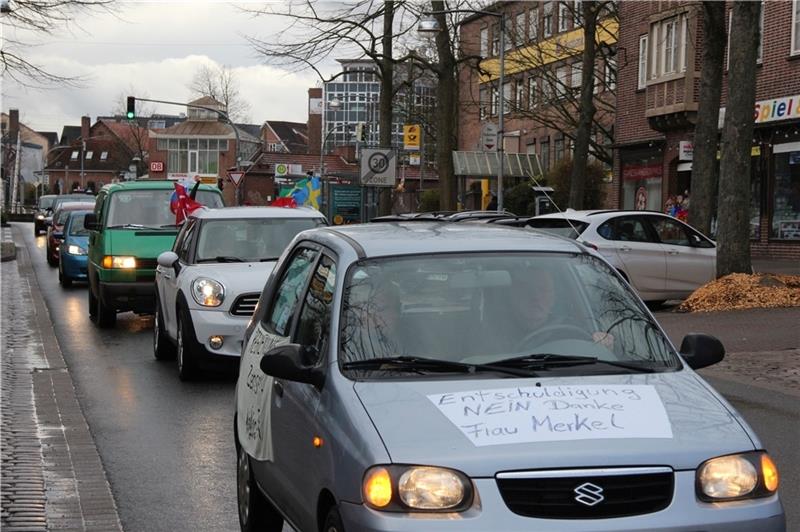 Schon in der Vergangenheit - wie hier im Jahr 2021 - organisierte Buxaktiv einen Autokorso durch Buxtehude.