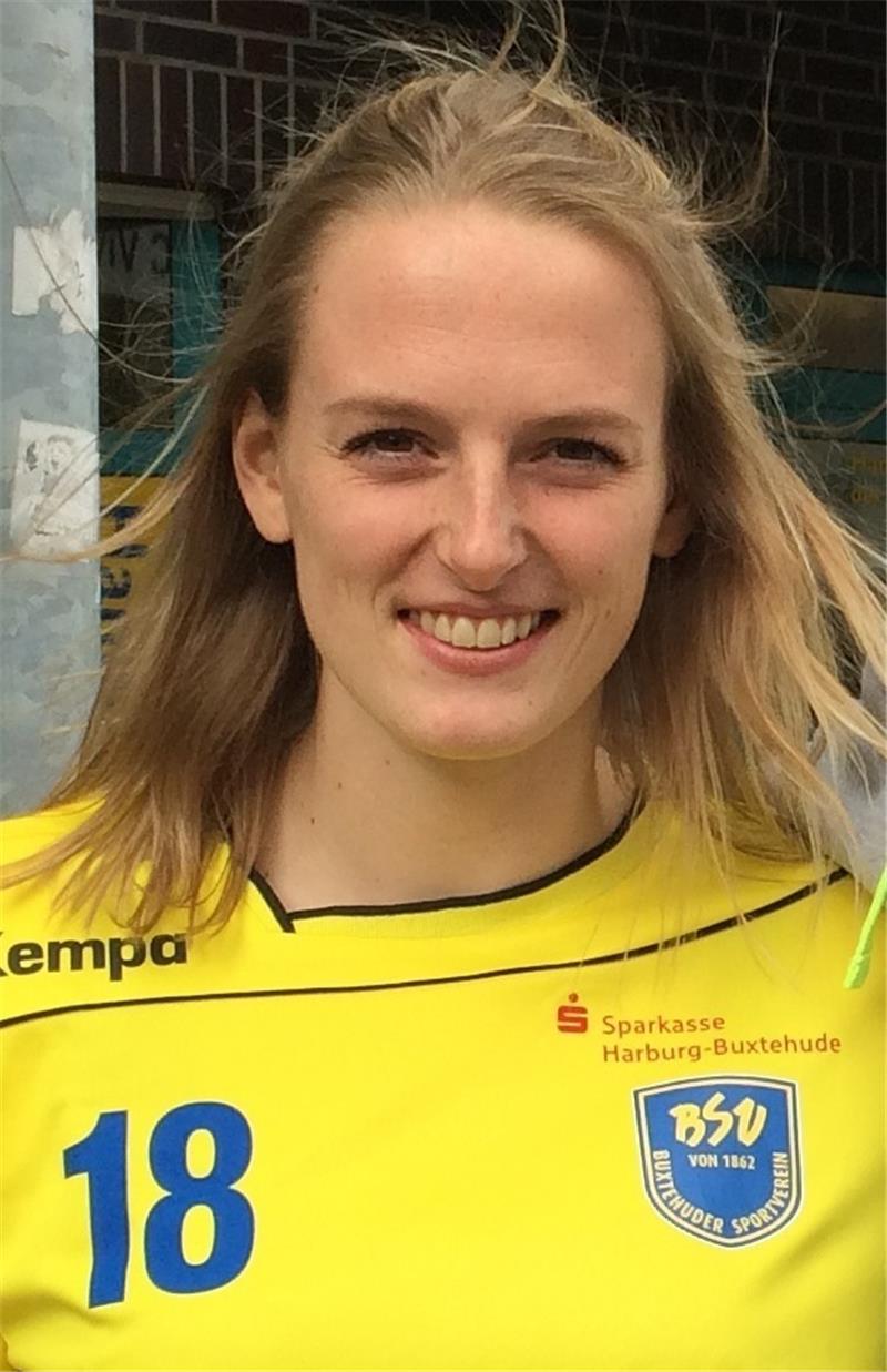 Schon mal zur Probe im BSV-Trikot: Lynn Knippenborg. Foto BSV
