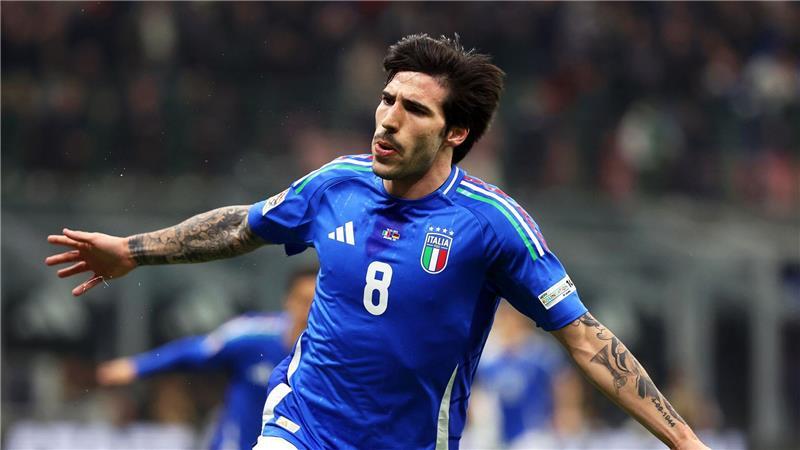 „Schöne Geschichte“: Goretzka mit Siegtor in Italien Schoss das wichtige 1:0: Sandro Tonali.