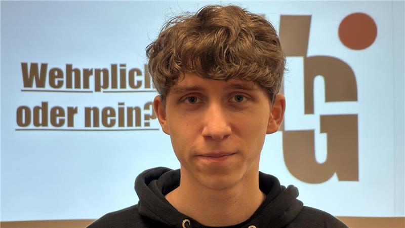 Schülersprecher Hauke Ilsemann ist gegen die Einführung einer Wehrpflicht.