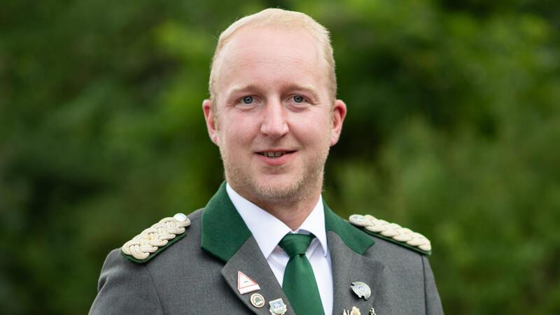 Schützenkönig Sebastian Vollmers.
