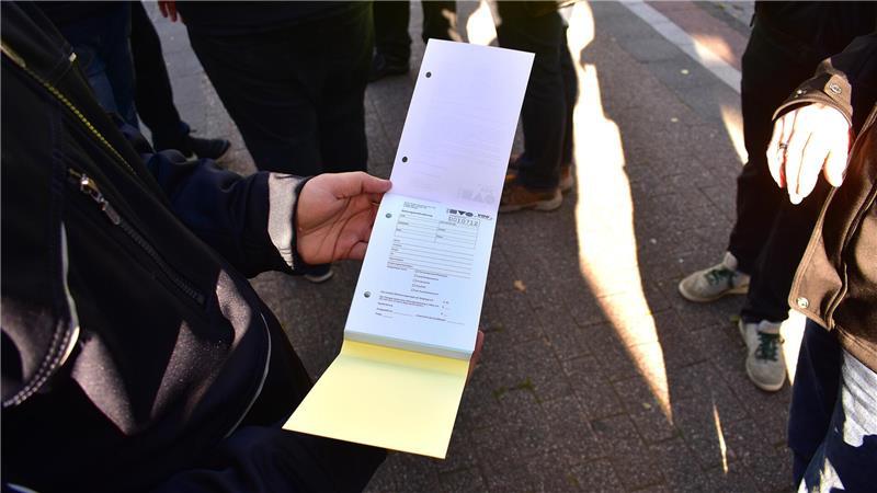 Zahlungsaufforderung für Schwarzfahrer.