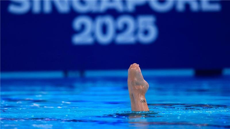 Schwimm-WM in Singapur  - Synchronschwimmen: Audrey Lamothe (Kanada) tritt bei den Weltmeisterschaften im Wasserspringen im technischen Einzelwettbewerb der Frauen an.